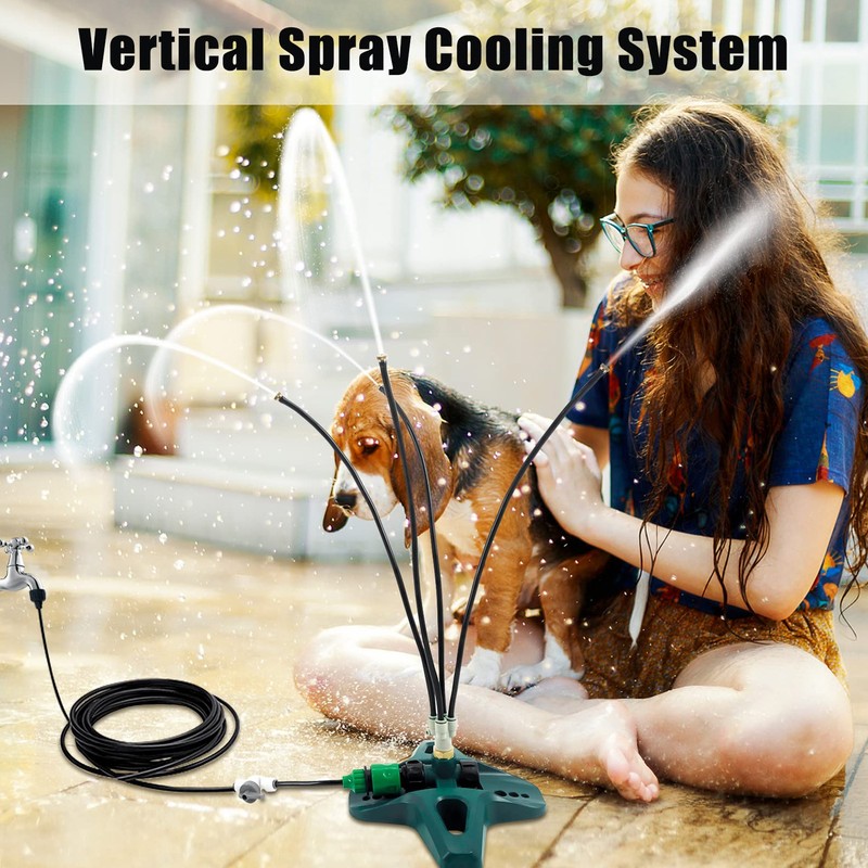 Standing Misting Cooling System 8 Meter Line Thread Standing Misters
