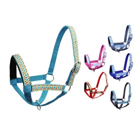 Derby Originals Patterned Double Layer Nylon Figure-8 Cow Halters and Sizes