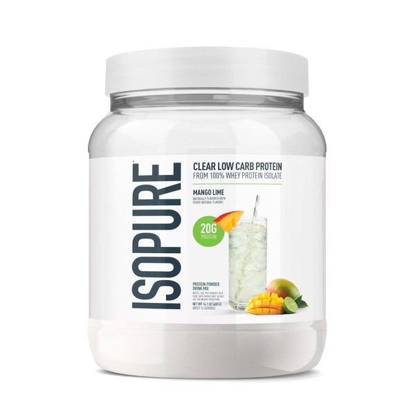Isopure Clear Whey Isolate Protein Powder, Lactose Free, Gluten Free,