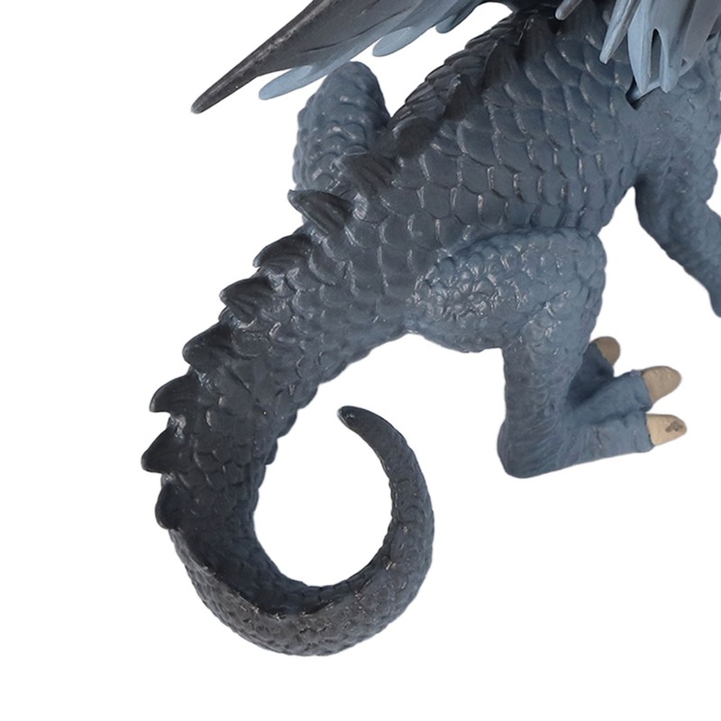 Dragon Model Figure Blue Plastic Vivid Cute Style Educational Dragon