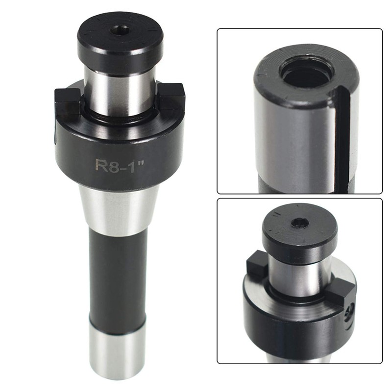 1" R8 Shank Shell Mill Arbor Adapter for Bridgeport Machine