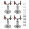 QWORK Adjustable Stainless Steel Pipe Support Bracket Kit - Compatible