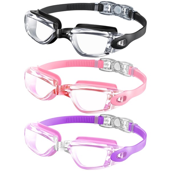 NSSIW Swimming-Goggles-for-Kids 8-14 Kids-Goggles-Swimming: No Leak Anti Fog with UV400