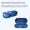 molshine Hard Sunglasses Case, Classic, Colourful and Large Hard Case