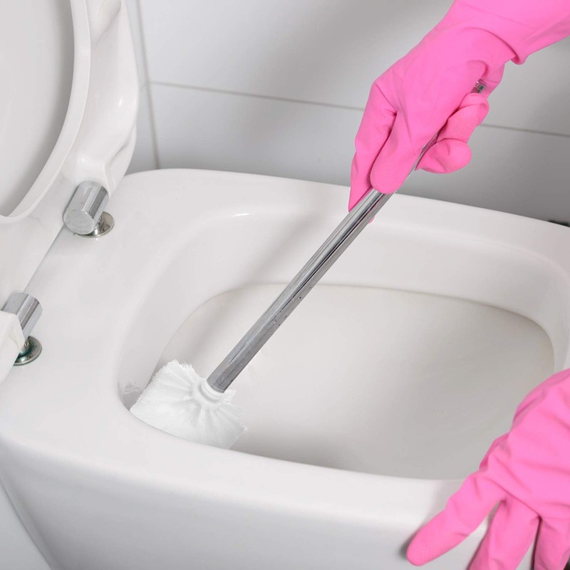 Qulable Toilet Brushes Stainless Steel Toilet Brush with Flexible Soft