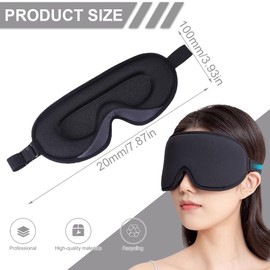 Teegxddy Schlafmaske Frauen - Schlafmaske Herren - Atmungsaktive 3d Augenmaske Schlafmaske - 100% Lichtblockierend Bequeme & Ergonomisches Design - Geeignet Für Geschäftsreisen, Reisen
