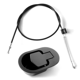 Racfenick Metal Recliner Pull Handle Release Replacement Parts with Cable, Universal Heavy-Duty for Sofa Chair Exposed Cable Length 4.6“