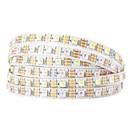 BTF-LIGHTING RGBW RGBCW White SK6812 (Similar WS2812B) 16.4ft 5m 60leds/Pixels/m Individually Addressable Flexible 4 Color in 1 LED Dream Color LED Strip Non-Waterproof DC5V
