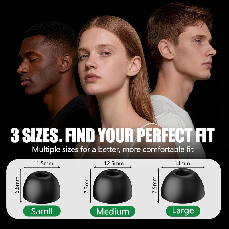 Replacement Ear Tips for Beats Studio Buds/Fit Pro, Tips for