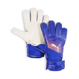 PUMA Soccer Futsal Keeper Gloves Ultra Play RC, 24 Autumn Winter Colors Lapis Lazuli / Sunset Glow (01)