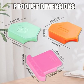 Wshxjzyay 3Pcs Magnetic Seam Guide for Sewing Machine, New Upgraded Multifunctional Polygonal Hemmer Guide with Scale, Universal Sewing Accessories and Supplies