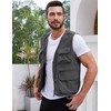 Gihuo Men's Utility Fishing Vest Lightweight Outdoor Work Safari Travel