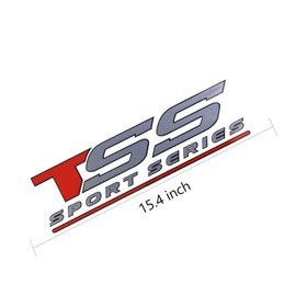 2Pc TSS Sport Series Decal Sticker Vinyl Fit for TSS (Red)