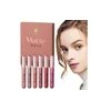 / Z Conjunto De 6 Batons Mate Lip Brilho À