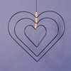 Vaessen Creative Heart-Shaped Metal Crafts, Baby Pink, Ø 15 cm