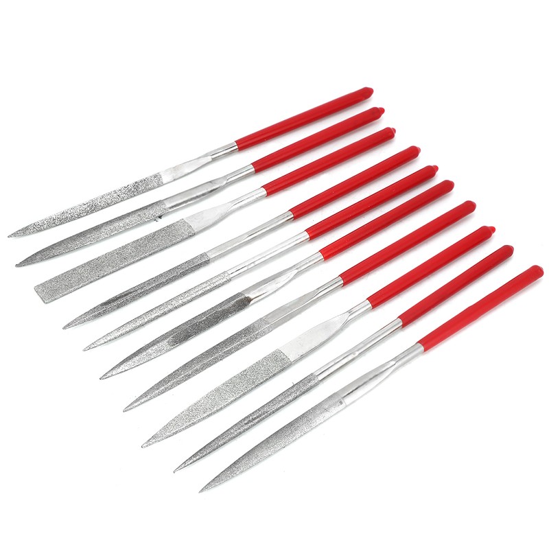 10Pcs Electroplating Shaping File Kit Hand Tools for Woodwork Metal