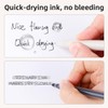 NUSIGN Gel Pens, 5 Pcs 0.5mm Retractable Quick Dry Black