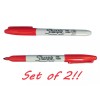 Sharpie 2 - Sharpie Fine Point Permanent Marker Red 30052