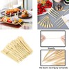 300 Pcs Bamboo Paddle Skewers, Natural Bamboo Paddle Knotted Skewers