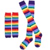 Sosoport Women Rainbow Leg Warmers - Girls Pride Rainbow Thigh