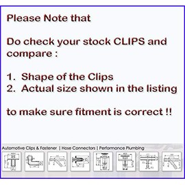 Autobahn88 Wheel Opening Molding Clip, kompatibel mit Toyota Lexus (OEM: 90189-04231) (Packung mit 20 Stück)