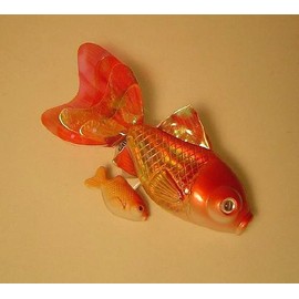 Pull Sting Goldfish Real Swiming Toy