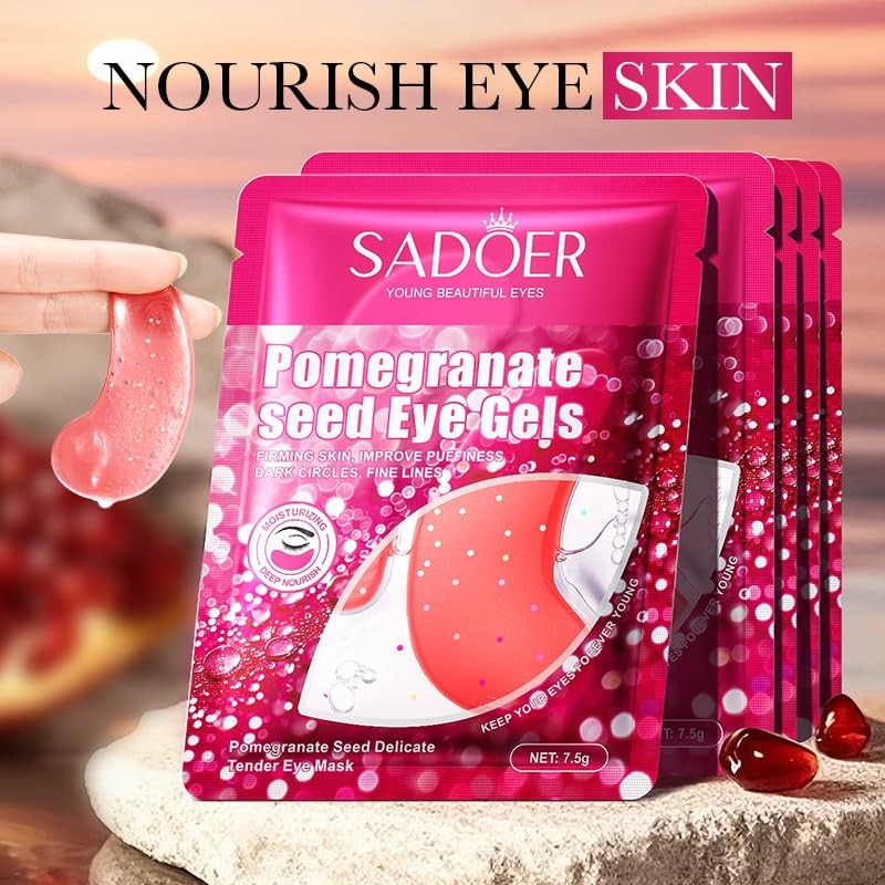 Ergothioneine Collagen Eye Gels, Firming Eye Masks, Pack of 5