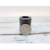 Plain Black Cast Iron Chime Candle Holder for .5" Diameter