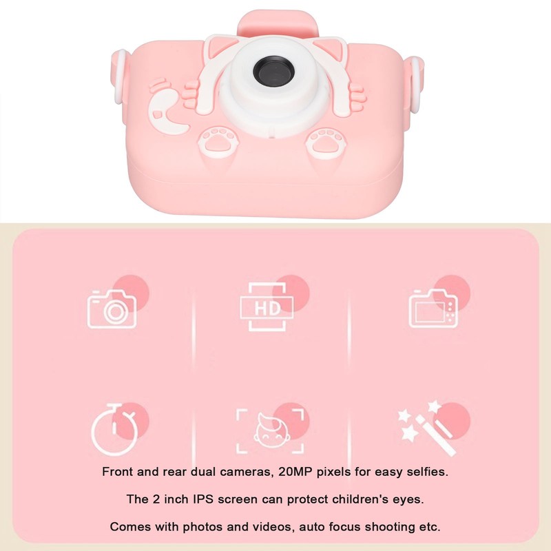 Children Camera Toy Digital Selfie Camera 20MP Video Camera Toy