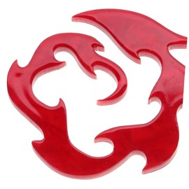 Healvian Flame Acrylic Earrings for Women Hollow Design Statement Jewelry Lightweight Dangling Ear Accessories for Fashion