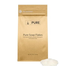 Pure Original Ingredients Soap Flakes (3 lb) Tallow Based, Homemade Laundry Detergent, Granulated Soap