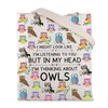 BNQL Owl Tote Bag Owl Gifts for Owl Lovers Owl