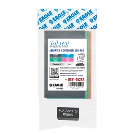 Tolecut PSA 8-Cut Block Sanding Sheets Job-PAK, Assorted Pink-Green-Blue-Black, U191-1528A, 4 Sheets + 1 Toleblock S