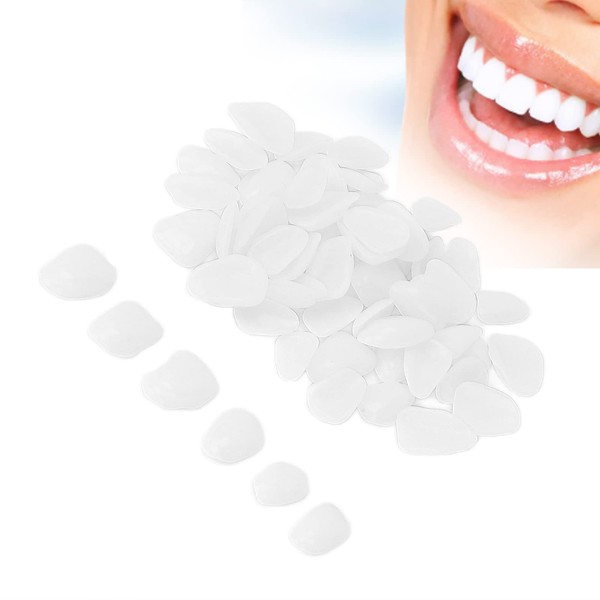 50 Pezzi Corona Temporanea Dentale, Corona di Denti Finti in Resina, Faccette Dentali Kit di Riparazione dei Denti Multi Applicazione Igiene Orale per Uomini Donne Adolescenti