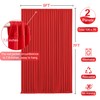 10ft x 7ft Red Backdrop Curtain for Parties Red Wrinkle