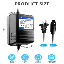 18VX2 500mA Powe Adapter，for Behringer XENYX 502, 802, 1002,for Eurorack Mixers (FX-18B-MP3),PSV3UL, MXVL3 MX602A, UB502, UB802, UB1002, Q502USB, Q802USB, Q1002USB 18.5VMini 3 Pin Din Supply