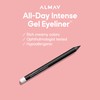 Almay Gel Eyeliner, Waterproof, Fade-Proof Eye Makeup, Easy-to-Sharpen Liner Pencil,