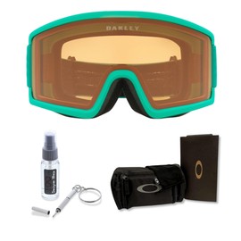 Oakley Target Line M OO7121 Celeste w/Persimmon Ski Goggles For Men For Women + BUNDLE with Designer iWear Eyewear Kit