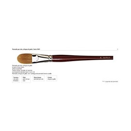 da Vinci Cat Tongue Brush Ox Hair Series 1865j No.6