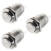 Vitalux Stainless Steel 12MM Waterproof Push Button Switch, Momentary Action,