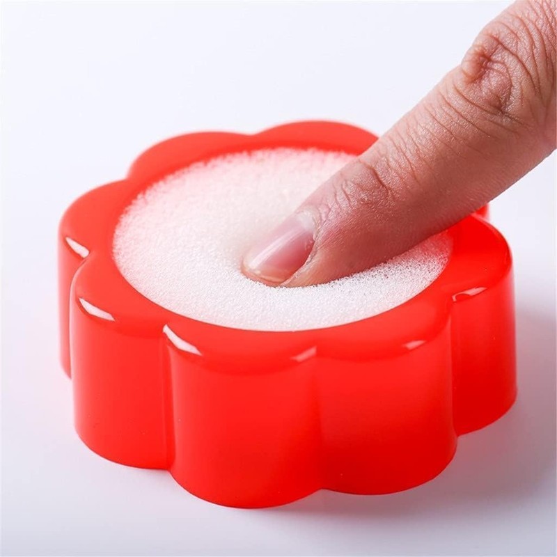 Finger Wet Sponge, 2Pcs Professional Fingertip Moistener Finger Moistener Flower