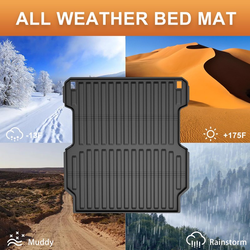 AOMSAZTO Bed Mat Compatible with Honda Ridgeline 2017-2024 2025 5.3FT