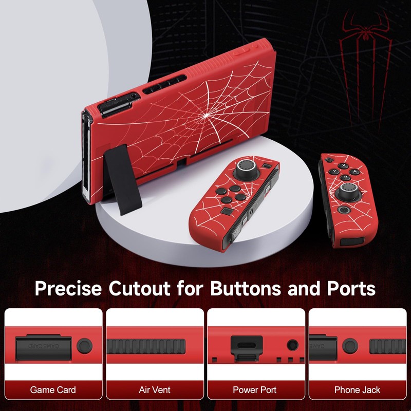 JINGDU Switch Protective Case for Switch 2017 NS, Dockable Soft