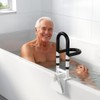 Adjustable Bathtub Safety Rail with Double Grip, 14–18 Inch Height