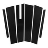 6 Pcs Side Door Window Cover Glossy Black Pillar Post