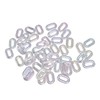 50PCS Acrylic Linking Rings Transparent DIY Assemblable Transparent Color Plating