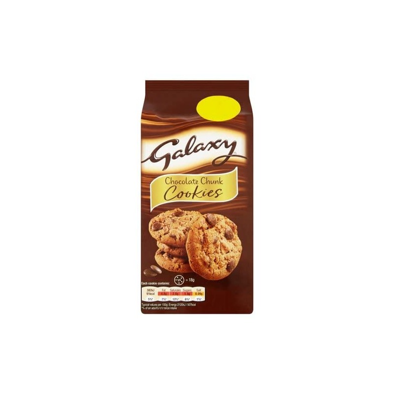 Galaxy Chocolate Chunk Cookies, 180 g