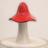 Fyne-Finds Ceramic Mushroom Autumn Fall Toadstool Red & White Painted