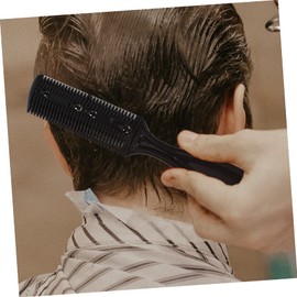 Baluue Double-Sided Hair Thinning Razor Comb Set 12pcs Hair Cutting Combs for Professional Barber Styling Convenient Long Handle Tool for Texturizing Types