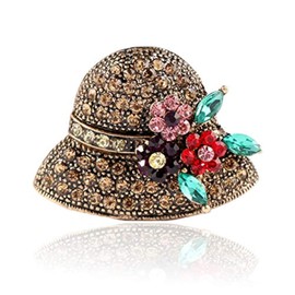 Comelyjewel Rhinestone Brooch Pins for Women Hat Jewelry Brooch Pins Durable and Useful